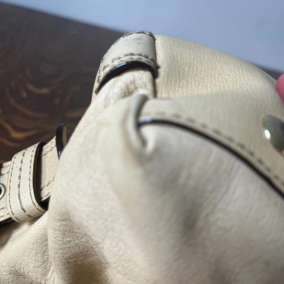 Coach Addison Spectator Tan Leather Satchel Shoulder Bag - Picture 9 of 14